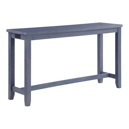 Furniture of America Sabana Wood 4-Piece Counter Height Dining Set in Blue