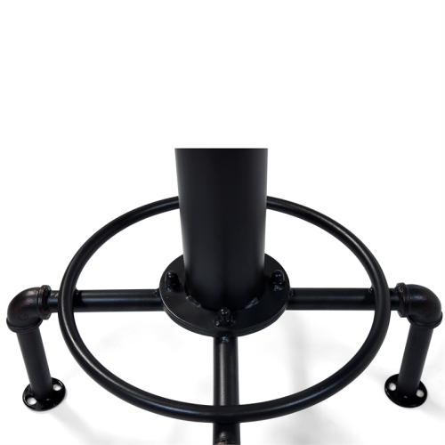 Bowery Hill Contemporary Metal Counter Height Stool in Antique Black