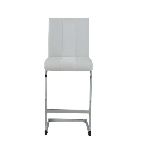 Global Furniture USA Faux Leather Barstools in White