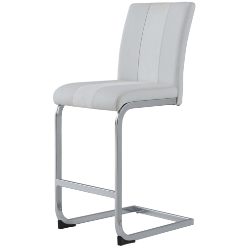 Global Furniture USA Faux Leather Barstools in White