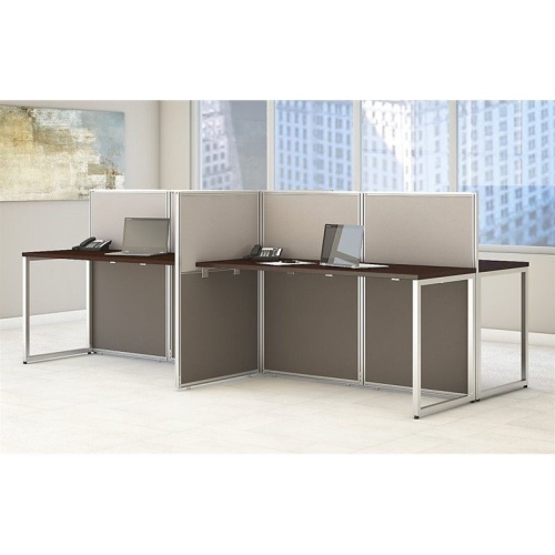 SCRANTON & CO  Furniture Wood Computer Desk for Four In Cherry