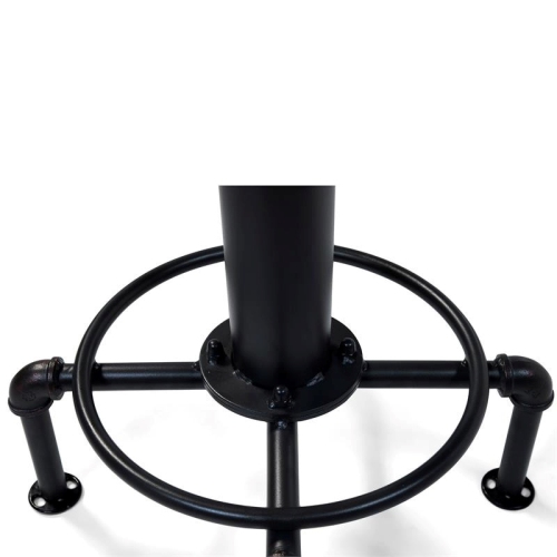 Bowery Hill 30" Contemporary Metal Bar Stool in Antique Black