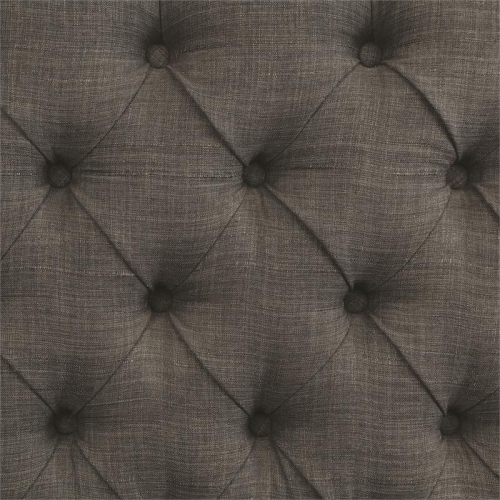 Bowery Hill Traditional Fabric Counter Chair in Gray