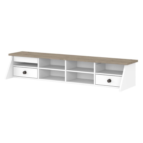 Mayfield Desktop Organizer in Shiplap Gray / White - Engineered Wood