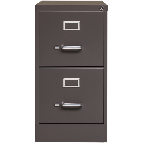 Hirsh 26.5-in Deep 2 Drawer Metal Letter Width Vertical File Cabinet Espresso