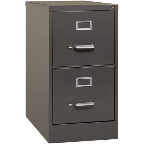 Hirsh 26.5-in Deep 2 Drawer Metal Letter Width Vertical File Cabinet Espresso