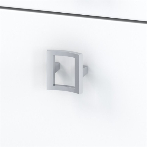 Echo 2 Drawer Lateral File Cabinet in Pure White - Engineered Wood