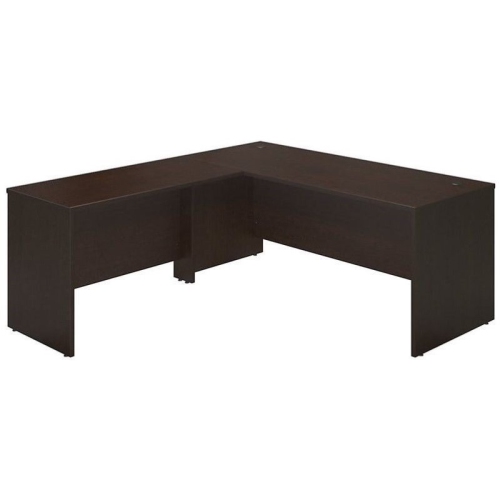 Bush Business Furniture Series C Elite 72W x 30D Desk Shell with 48W Return in Mocha Cherry