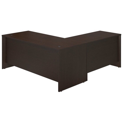 Bush Business Furniture Series C Elite 72W x 30D Desk Shell with 48W Return in Mocha Cherry