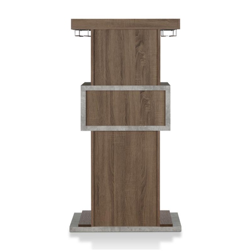 Bowery Hill Modern Wood Multi-Storage Buffet in Chestnut Brown