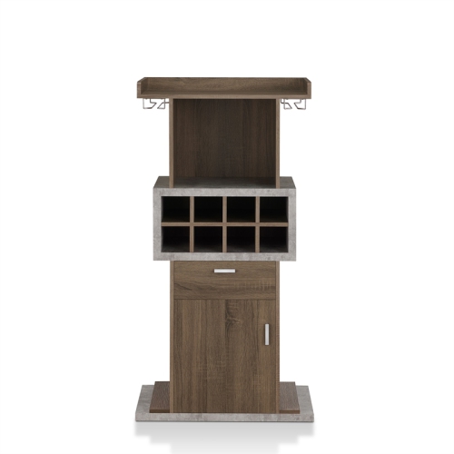 Bowery Hill Modern Wood Multi-Storage Buffet in Chestnut Brown