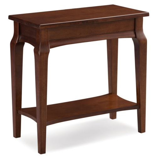 BOWERY HILL  Narrow Chairside Table In Heartwood Cherry