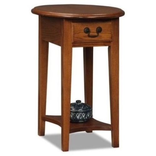 PEMBERLY ROW  Oval End Table In Medium Oak