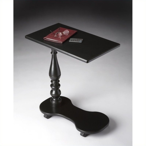 BEAUMONT LANE  Mobile Tray Table In Licorice In Black