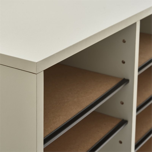 Classeur réglable en bois à 16 compartiments Scranton & Co, gris