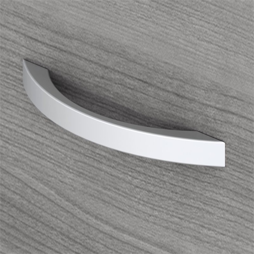 Studio C 3 Drawer Mobile File Cabinet in Platinum Gray - Engineered Wood