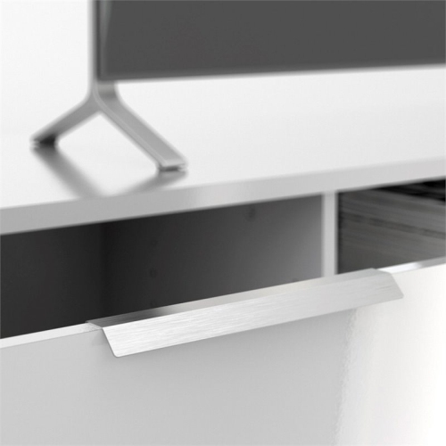 Tvilum Canada 2 Piece Set with 68" TV Stand and 6 Drawer Dresser in White Gloss