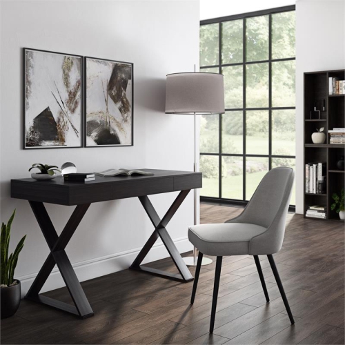 CorLiving Folio Farmhouse Brown Engineered Wood Desk