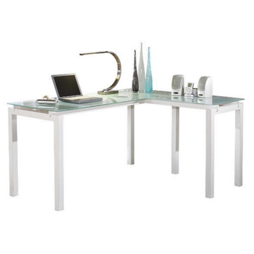 SCRANTON & CO  L Shaped Desk In White