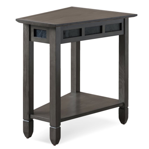 BOWERY HILL  Contemporary Wedge Table In Smoke In Gray