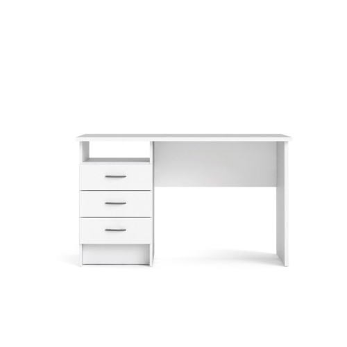Tvilum Whitman Contemporary 3 Drawer Writing Desk in White