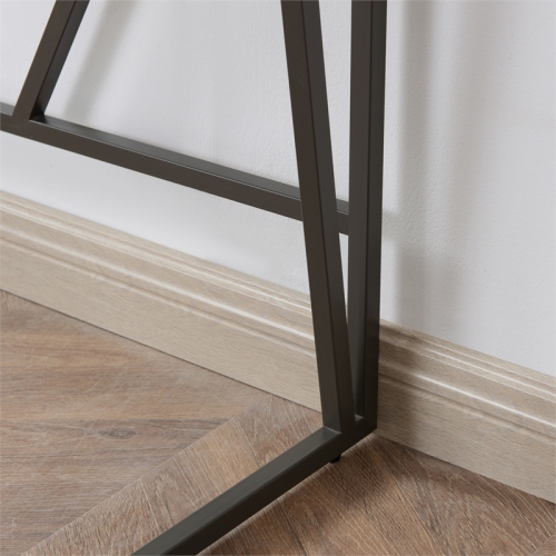 70010-ROGM Fletcher, bureau de 44 long. X 23.75 larg., chêne roughsont/bronze industriel