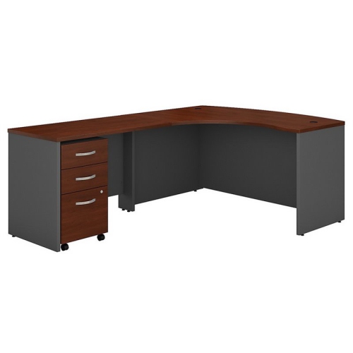 SCRANTON & CO  60" Left 3 Drawer L Desk In Hansen Cherry