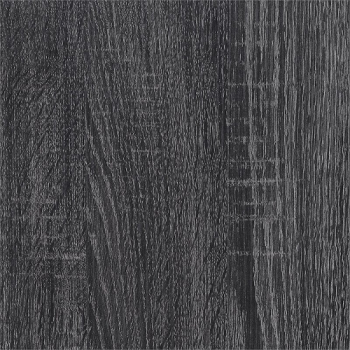 Newport Deluxe Two-Drawer Desk with Shelf in Gray Wood Finish