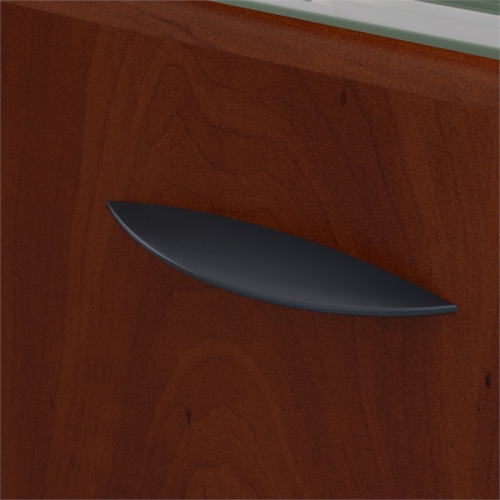 Series A 83" L Shaped Excecutive Desk in Hansen Cherry - Engineered Wood