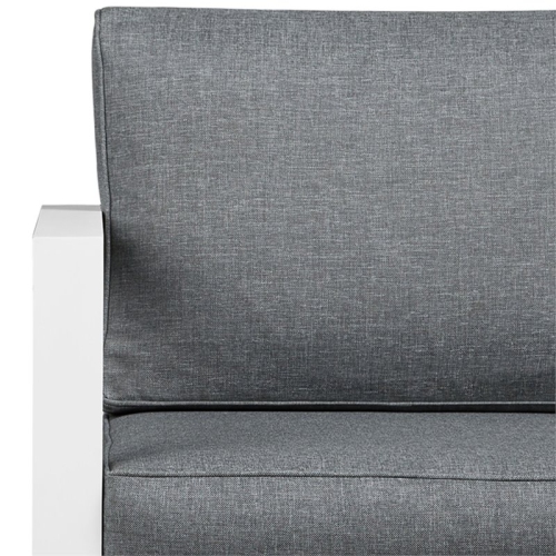 Real Flame Baltic Aluminum Patio Loveseat in White