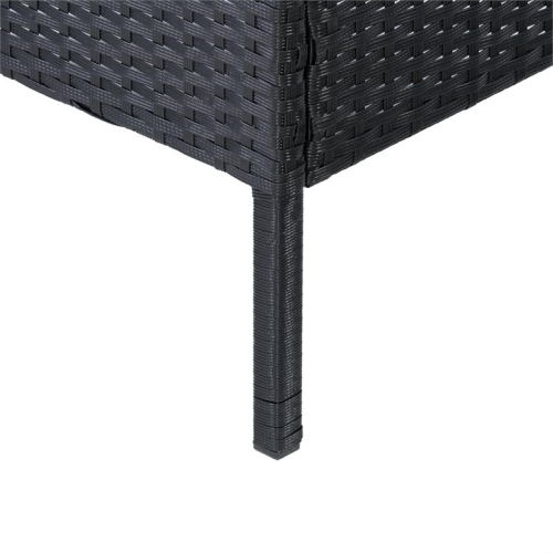 CorLiving Patio Sectional 6pc - Black with Ash Gray Cushions