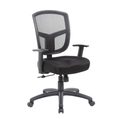 Scranton & Co Contemporary Contract Mesh Task Chair in Black