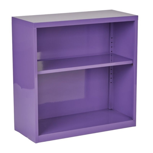 SCRANTON & CO  2 Shelf Metal Bookcase In In Purple