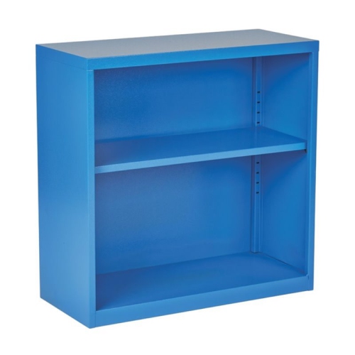 SCRANTON & CO  2 Shelf Metal Bookcase In In Blue