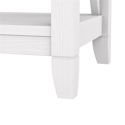 Bush Furniture Key West 5 Shelf Bookcase in Pure White Oak