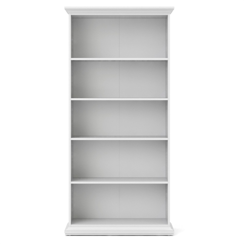 Tvilum Sonoma 5 Shelf Bookcase in White