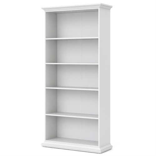 Tvilum Sonoma 5 Shelf Bookcase in White