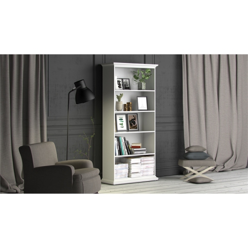 Tvilum Sonoma 5 Shelf Bookcase in White