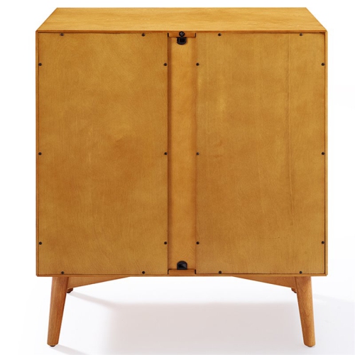 Pemberly Row 2 Door Bar Cabinet in Warm Acorn