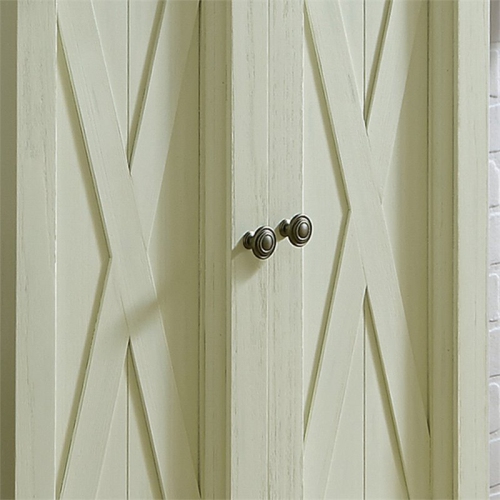 Homestyles Seaside Lodge Wood Pantry in Off White