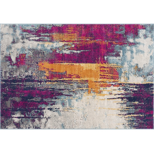 RUG BRANCH  Zora Contemporary Abstract Purple/orange Indoor Area Rug