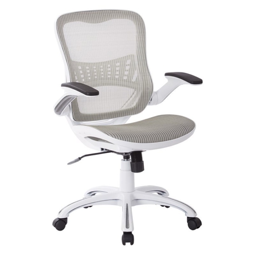 SCRANTON & CO  Mesh Back Office Chair In In White