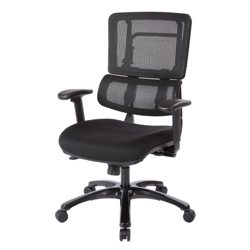 OFFICE STAR  Vertical Mesh Back Chair With Shiny Base In Black