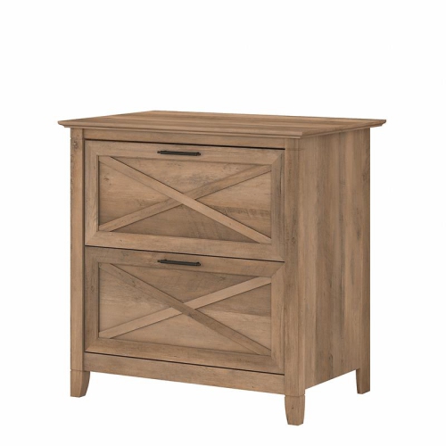 BUSH  Key West 2 Drawer Lateral File Cabinet In Reclaimed Pine - Engineered Wood
