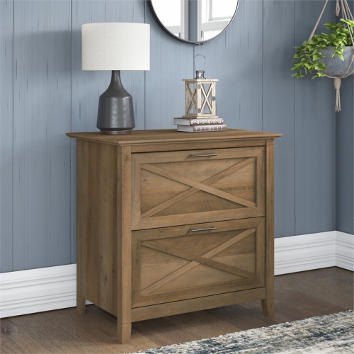 Key West 2 Drawer Lateral File Cabinet in Reclaimed Pine - Engineered Wood
