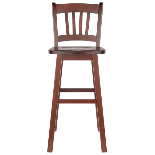 TarruBoutique Fina Swivel Seat Bar Stool, Walnut