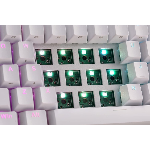 Redragon K530 Pro Draconic 60% Wireless RGB Mechanical Keyboard, Bluetooth/2.4Ghz/Wired 3-Mode 61 Keys Compact Gaming Keyboard w/100% Hot-Swap