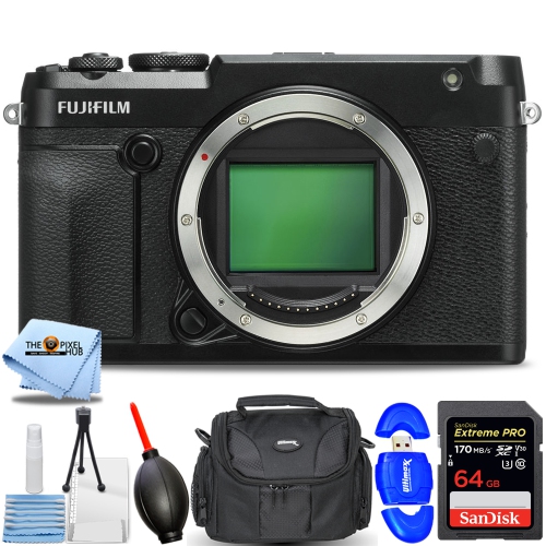 FUJIFILM GFX 50R Medium Format Mirrorless Camera 600020523 - 7PC Accessory Kit