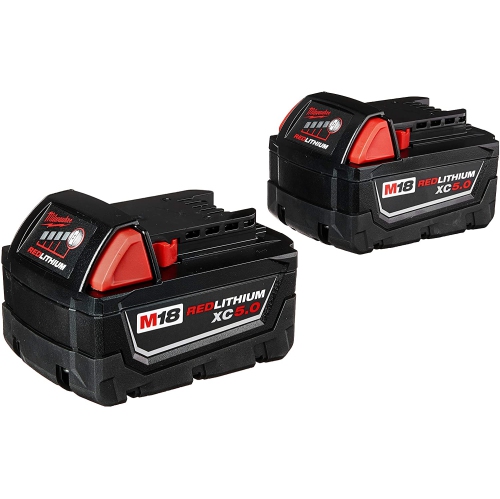 Milwaukee 48-11-1852 M18™ REDLITHIUM™ XC5.0 Extended Capacity Battery Two Pack.