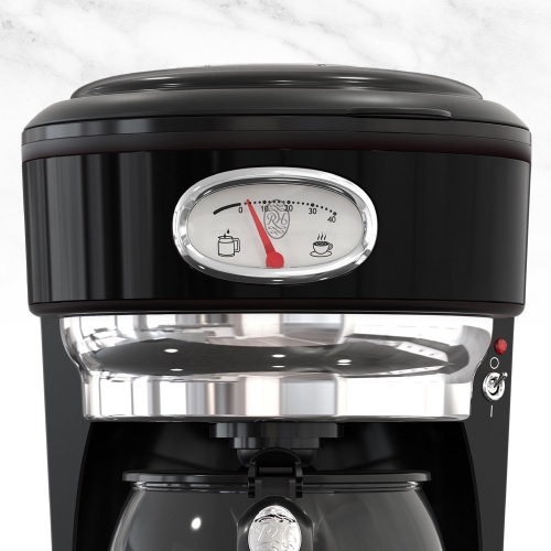 Russell Hobbs Retro Style 8 Cup Coffee Maker, CM3100BKRC